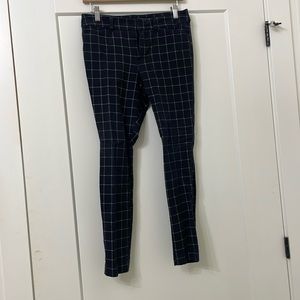 Pixie High Rise plaid pant petite